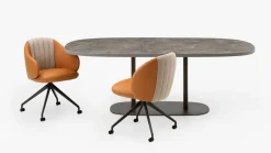 Clearance Leolux Baani Eetkamerstoel Cognac