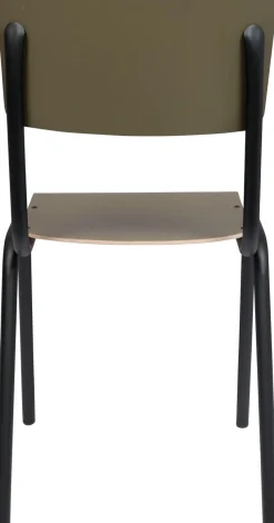 Zuiver Back to School (set van 4) Eetkamerstoel Matte Olive