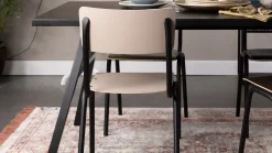 New Zuiver Back to School (set van 4) Eetkamerstoel Matte Beige