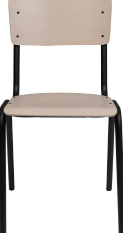 New Zuiver Back to School (set van 4) Eetkamerstoel Matte Beige