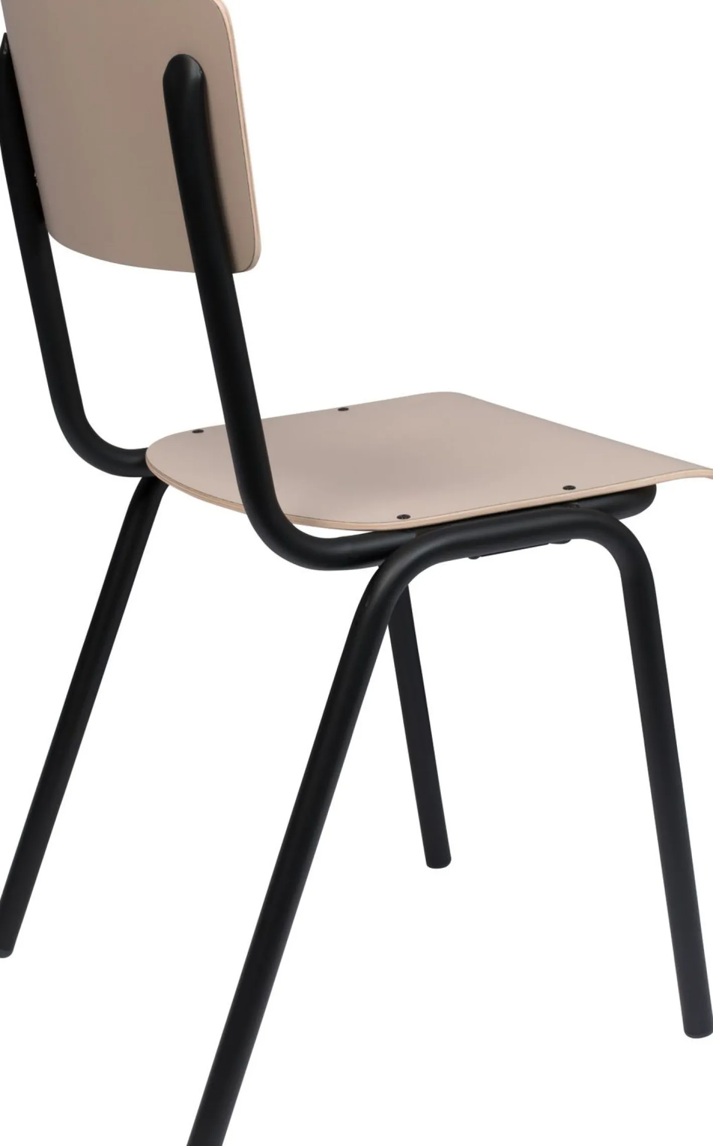 New Zuiver Back to School (set van 4) Eetkamerstoel Matte Beige