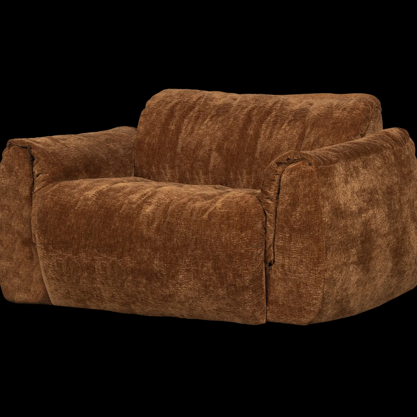 Hot WOOOD Baggy Loveseat Mid Brown