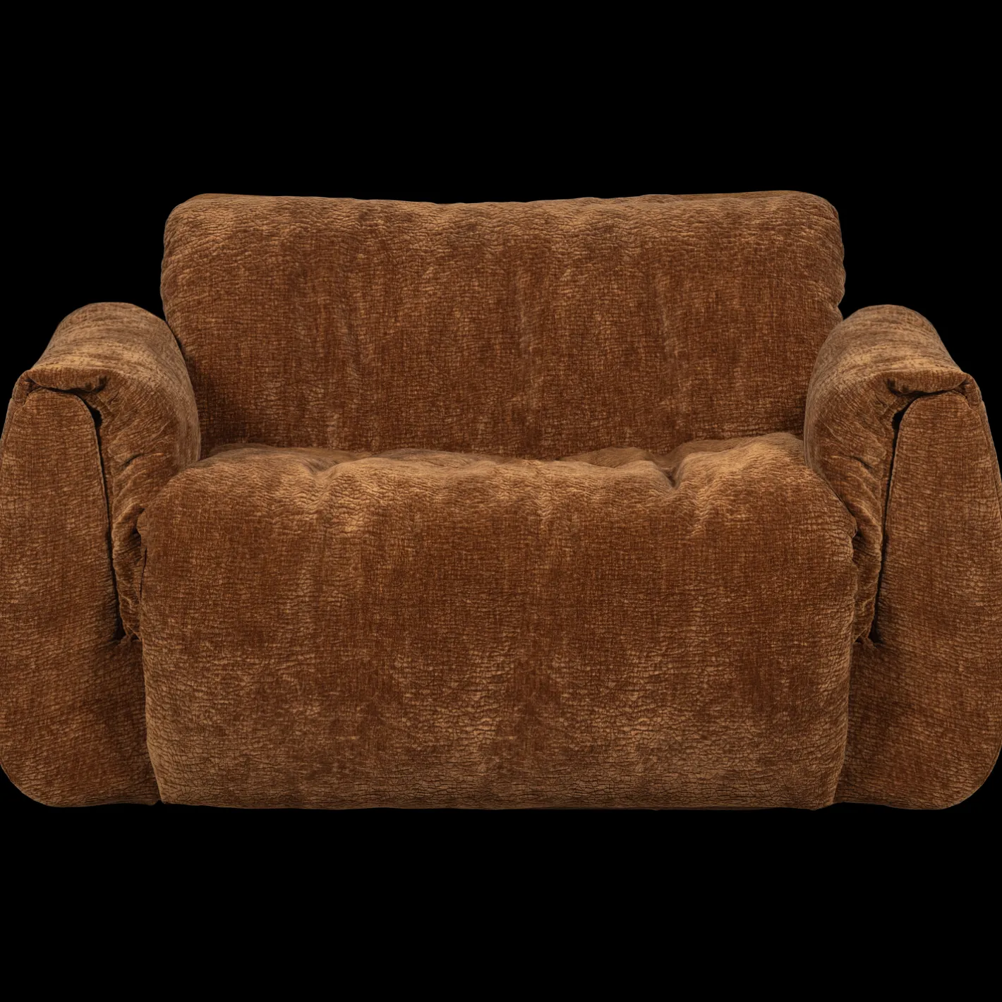 Hot WOOOD Baggy Loveseat Mid Brown