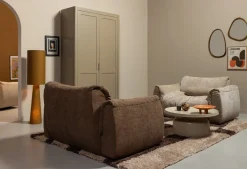 New WOOOD Baggy Loveseat Brown