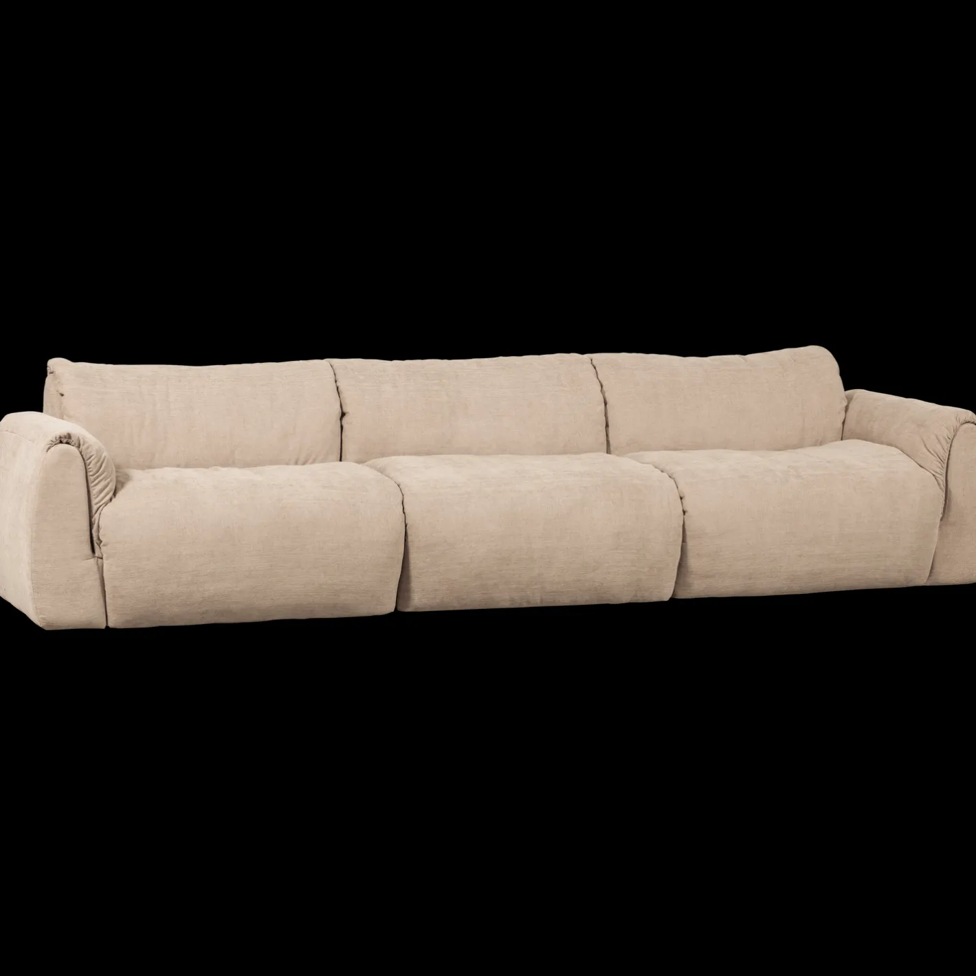 Clearance WOOOD Baggy 3-Zitsbank Zand