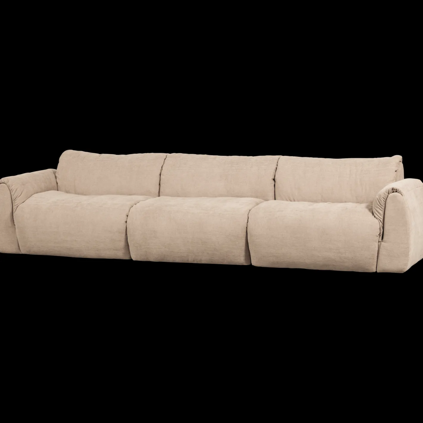 Clearance WOOOD Baggy 3-Zitsbank Zand