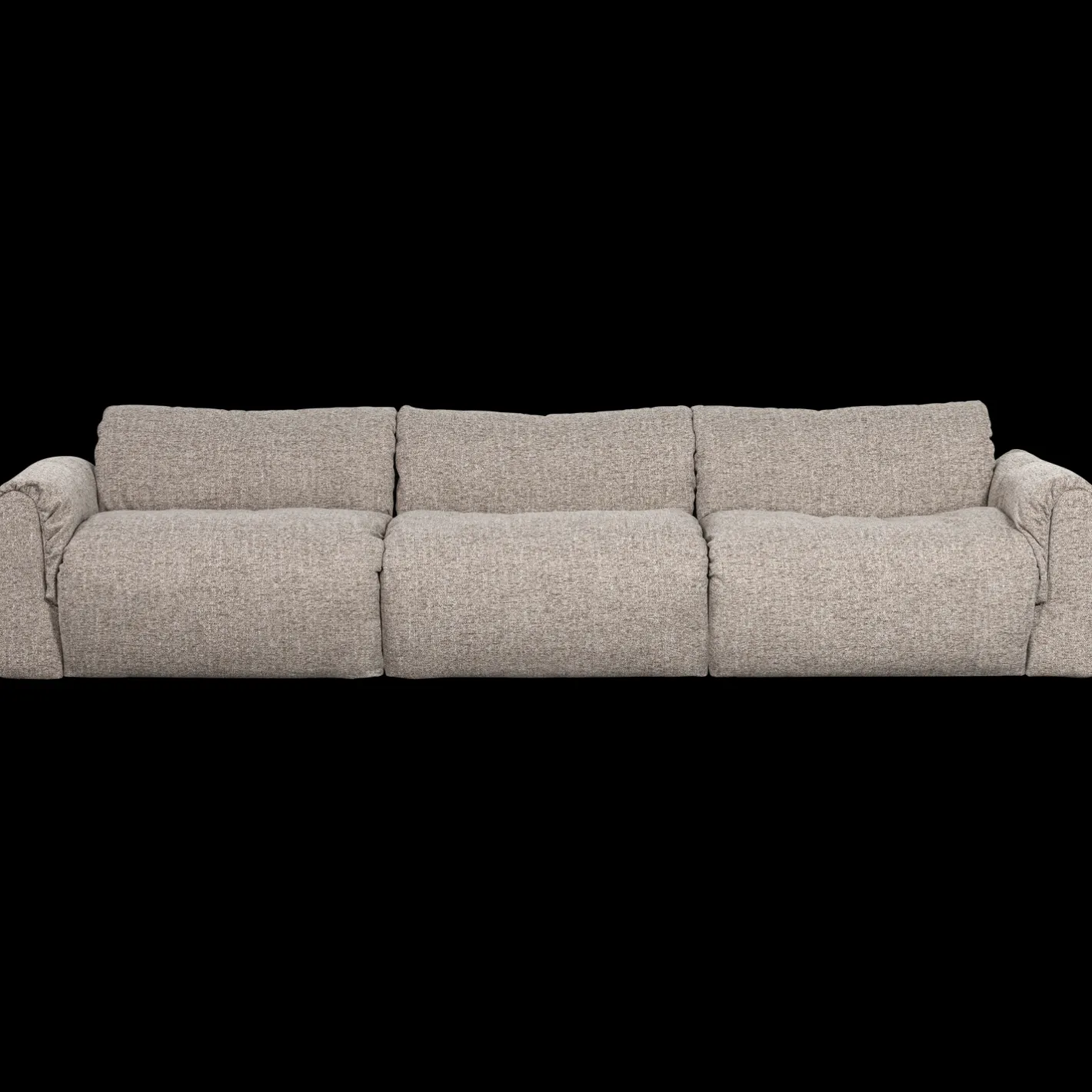 Outlet WOOOD Baggy 3-Zitsbank Naturel Melange