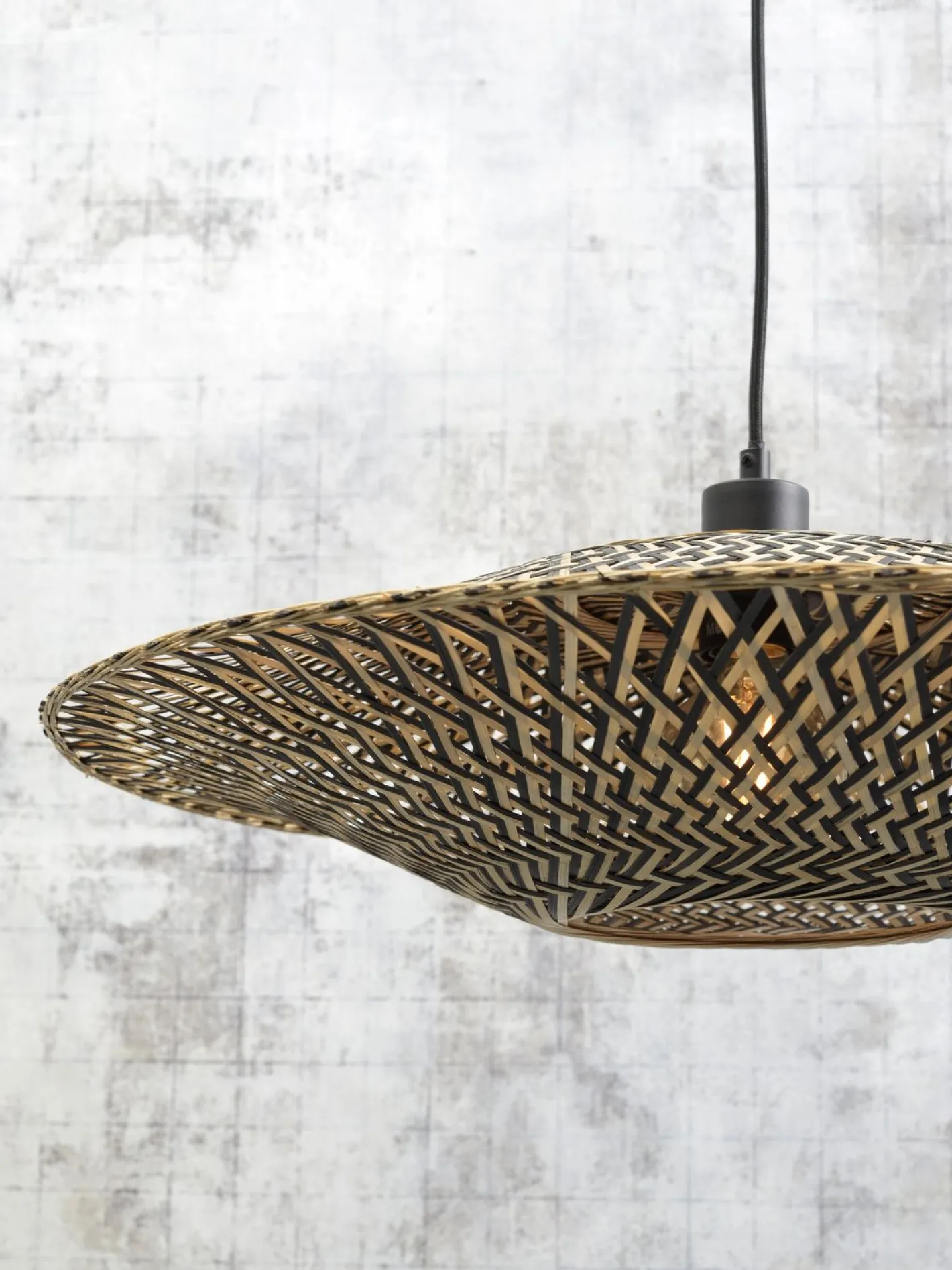 Hot Good&Mojo Bali Black Vloerlamp Natural/Black