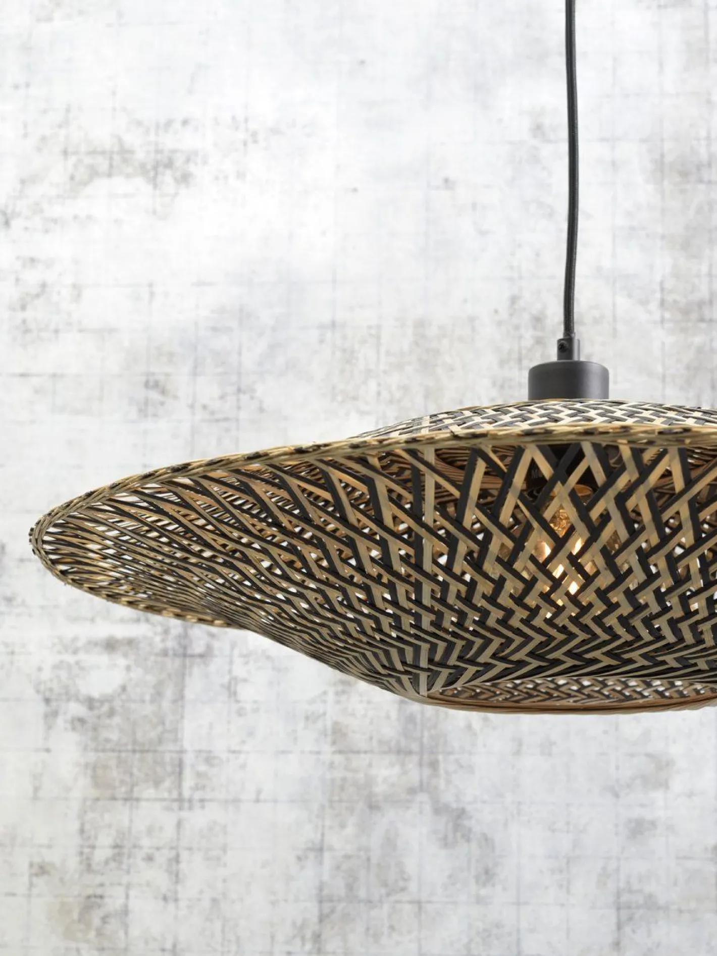 Hot Good&Mojo Bali Black Vloerlamp Natural/Black