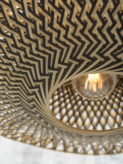 Good&Mojo Bali Hanglamp Naturel, Zwart