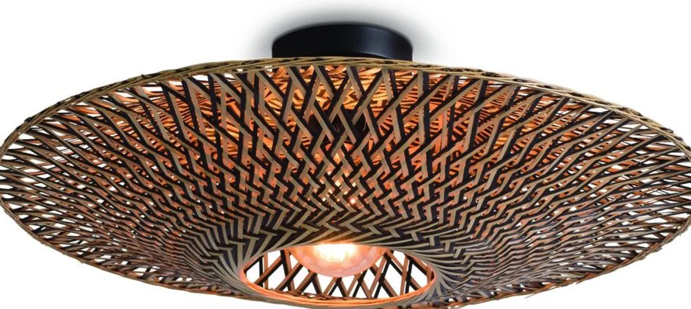 Outlet Good&Mojo Bali Plafondlamp Natural/Black