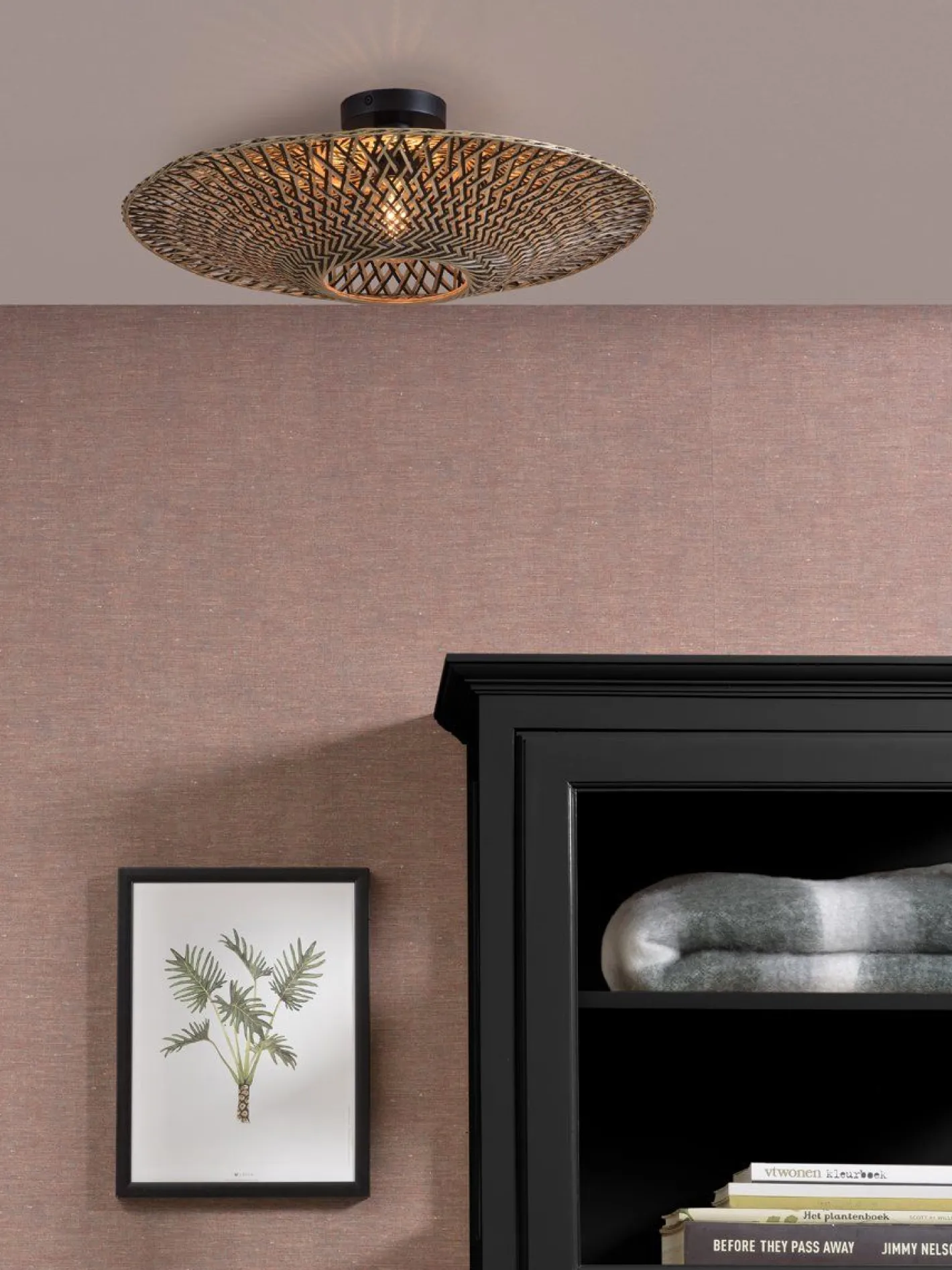 Outlet Good&Mojo Bali Plafondlamp Natural/Black