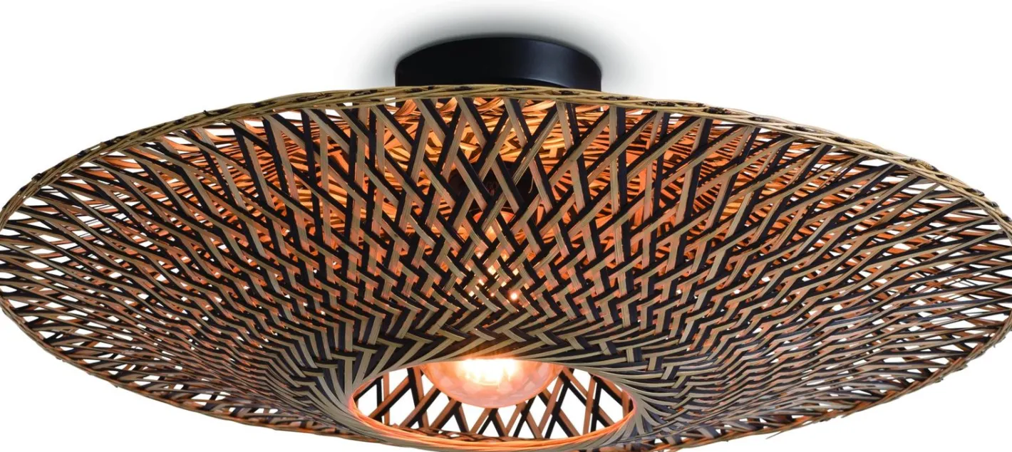 Outlet Good&Mojo Bali Plafondlamp Natural/Black