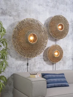 Clearance Good&Mojo Bali Wandlamp Natural/Black