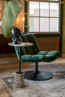 Outlet Dutchbone Bar velvet Fauteuil Green