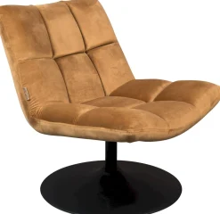 Best Dutchbone Bar velvet Fauteuil Golden brown