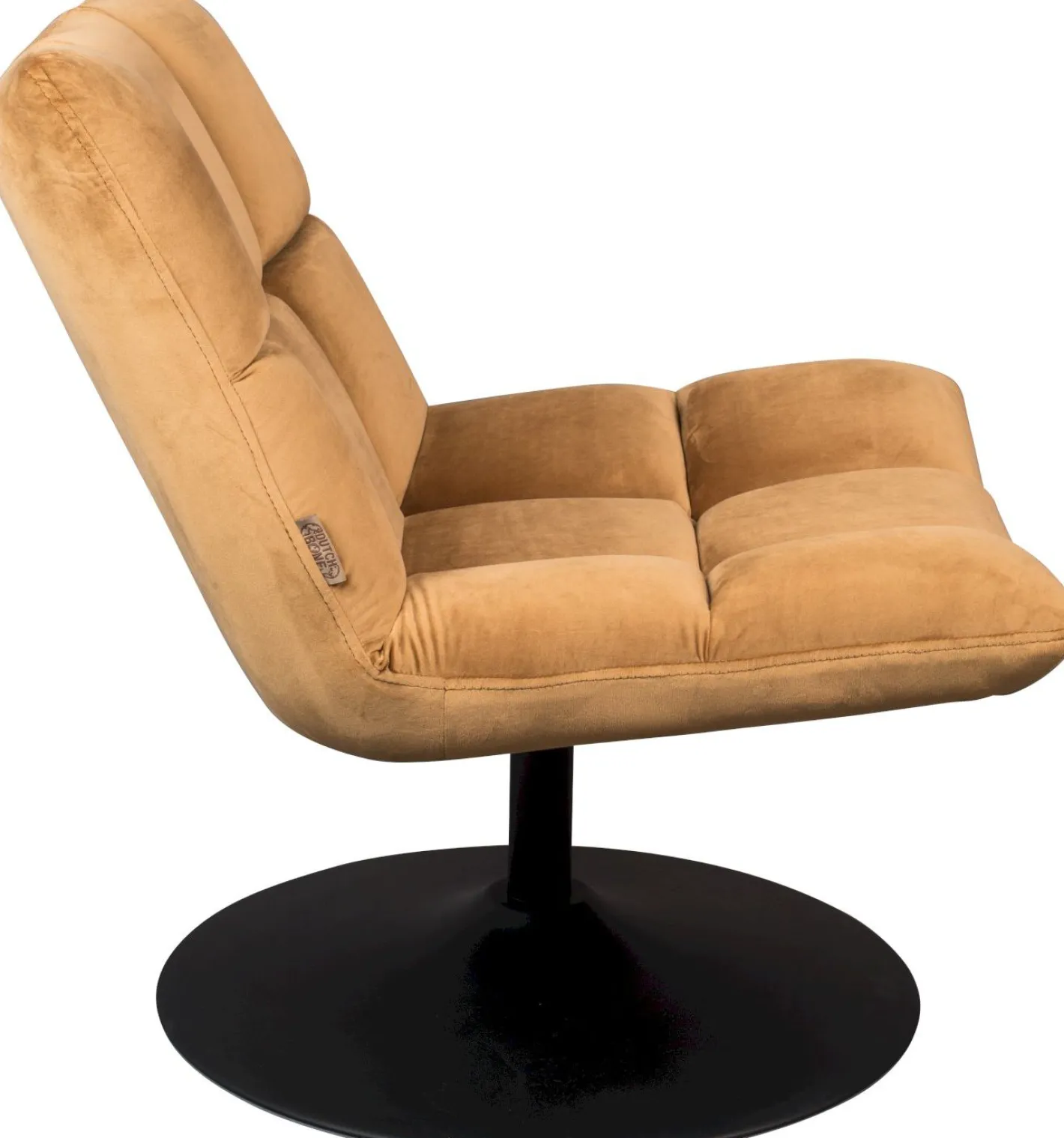 Best Dutchbone Bar velvet Fauteuil Golden brown