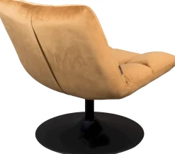 Best Dutchbone Bar velvet Fauteuil Golden brown