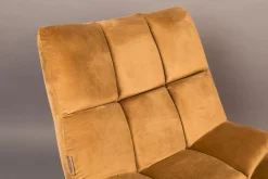 Best Dutchbone Bar velvet Fauteuil Golden brown
