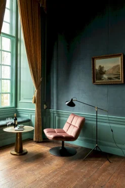 Discount Dutchbone Bar velvet Fauteuil Old Pink