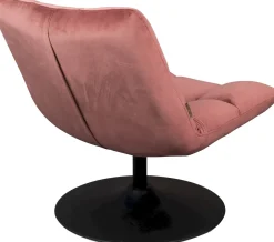 Discount Dutchbone Bar velvet Fauteuil Old Pink