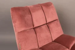 Discount Dutchbone Bar velvet Fauteuil Old Pink
