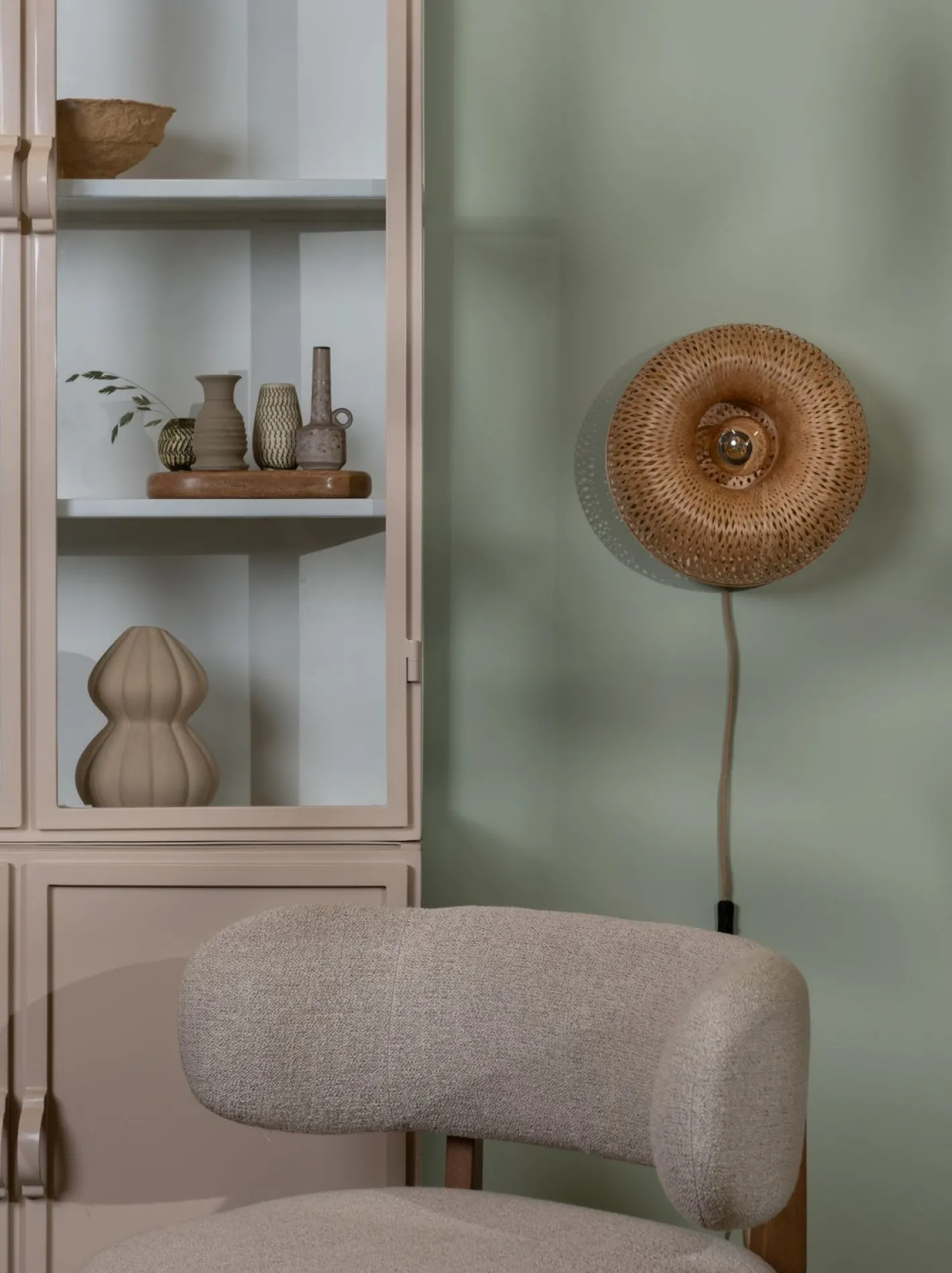 New Good&Mojo Barbados Wandlamp Natural