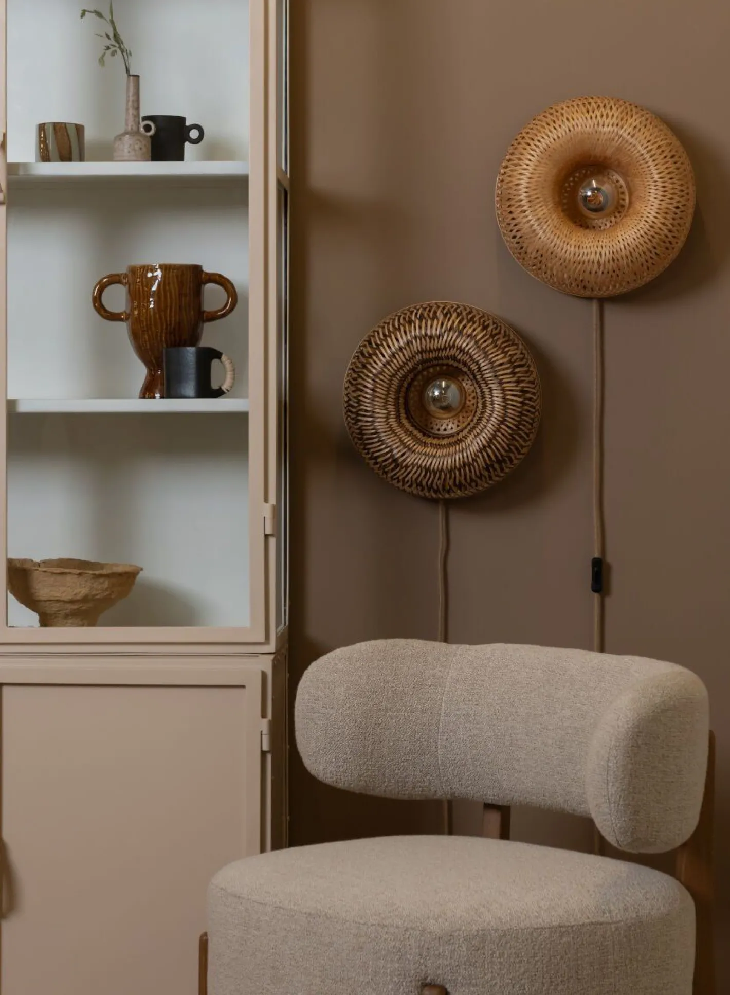 New Good&Mojo Barbados Wandlamp Natural