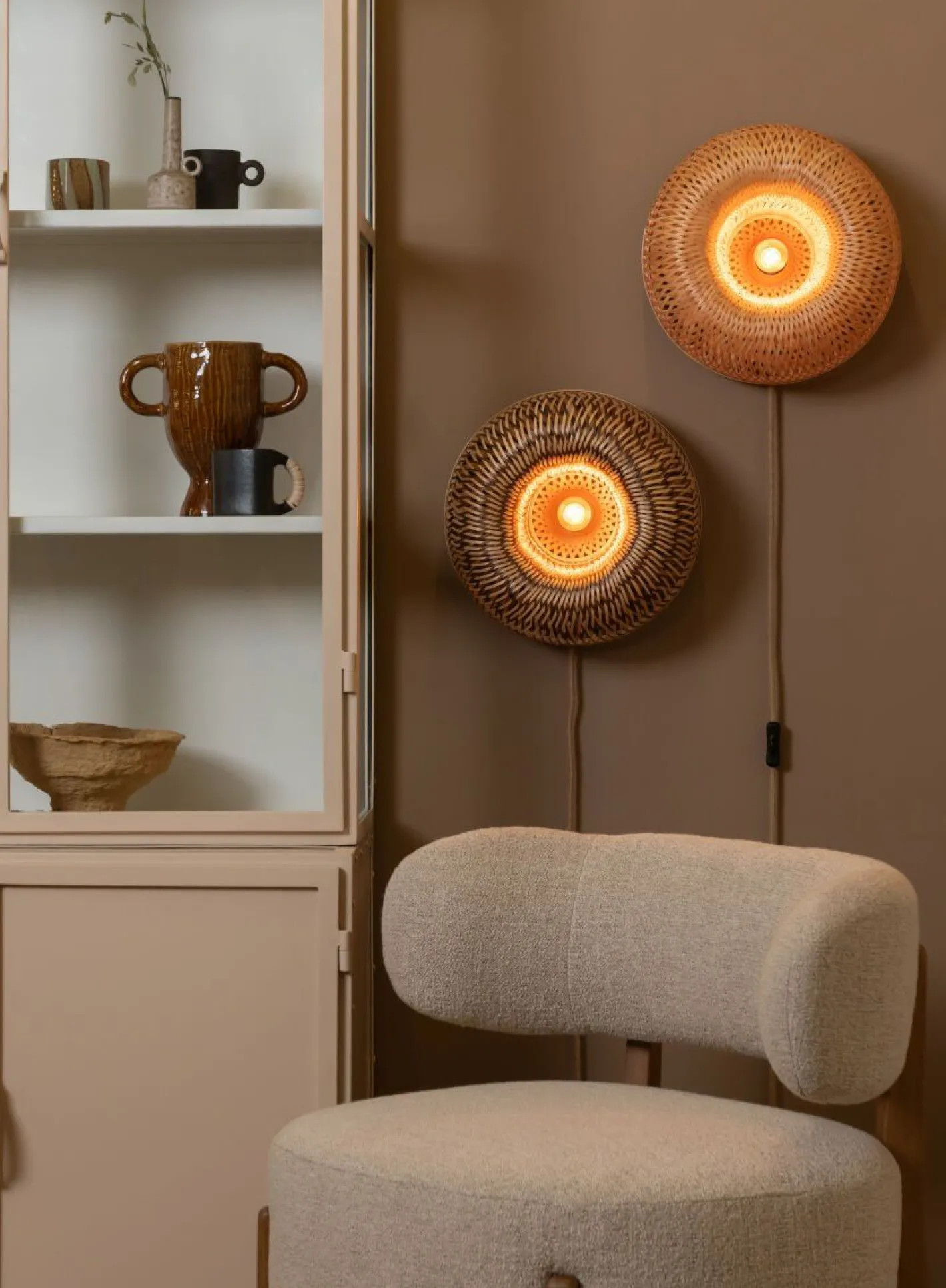 New Good&Mojo Barbados Wandlamp Natural
