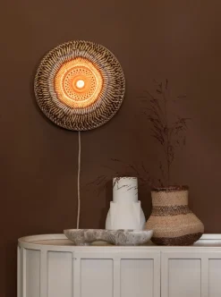New Good&Mojo Barbados Wandlamp Natural, Brown