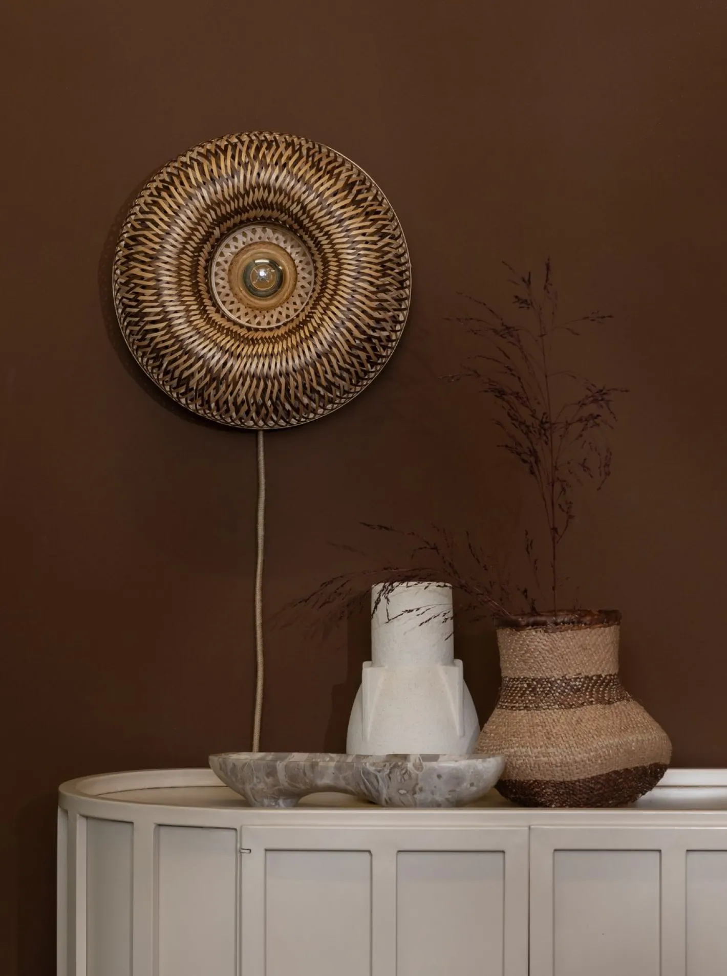New Good&Mojo Barbados Wandlamp Natural, Brown