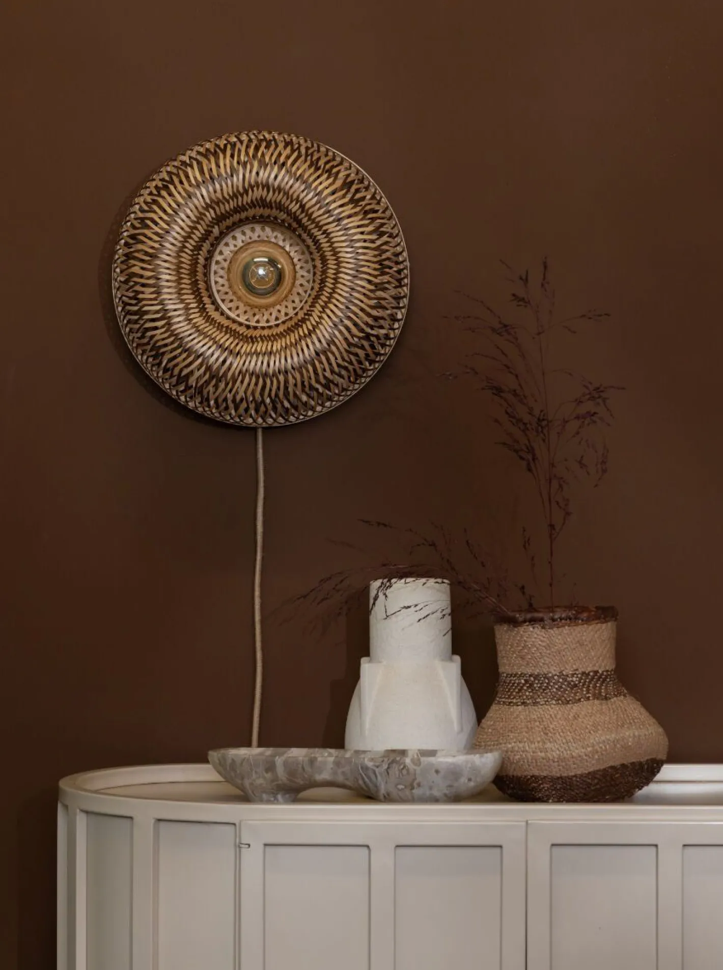 New Good&Mojo Barbados Wandlamp Natural, Brown