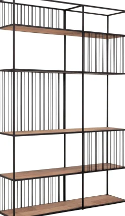 Outlet DTP Home Barra Boekenkast Bruin, Zwart