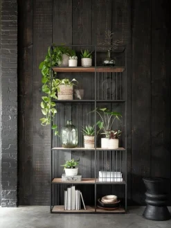 Online DTP Home Barra Boekenkast Bruin, Zwart