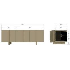 Discount WOOOD Basu Tv-meubel Moss