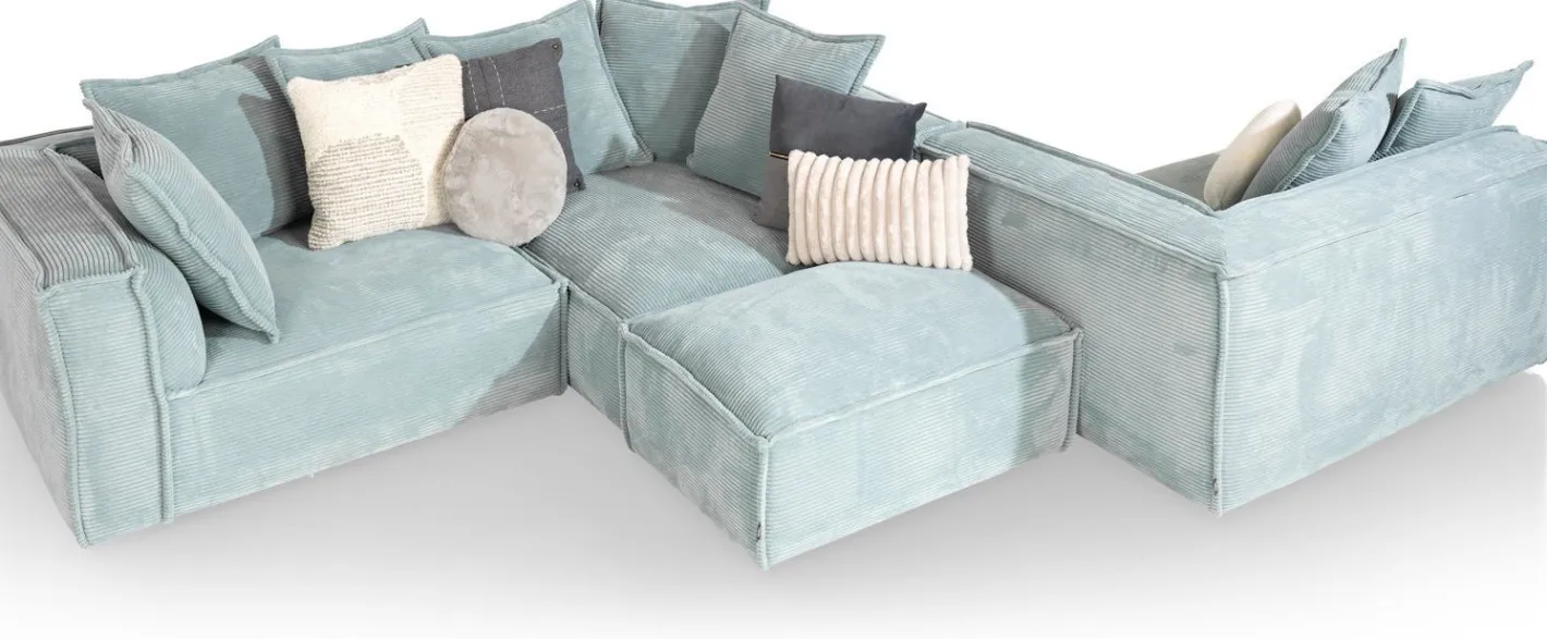 Discount Henders en Hazel Bayonne Hoekbank Blauw