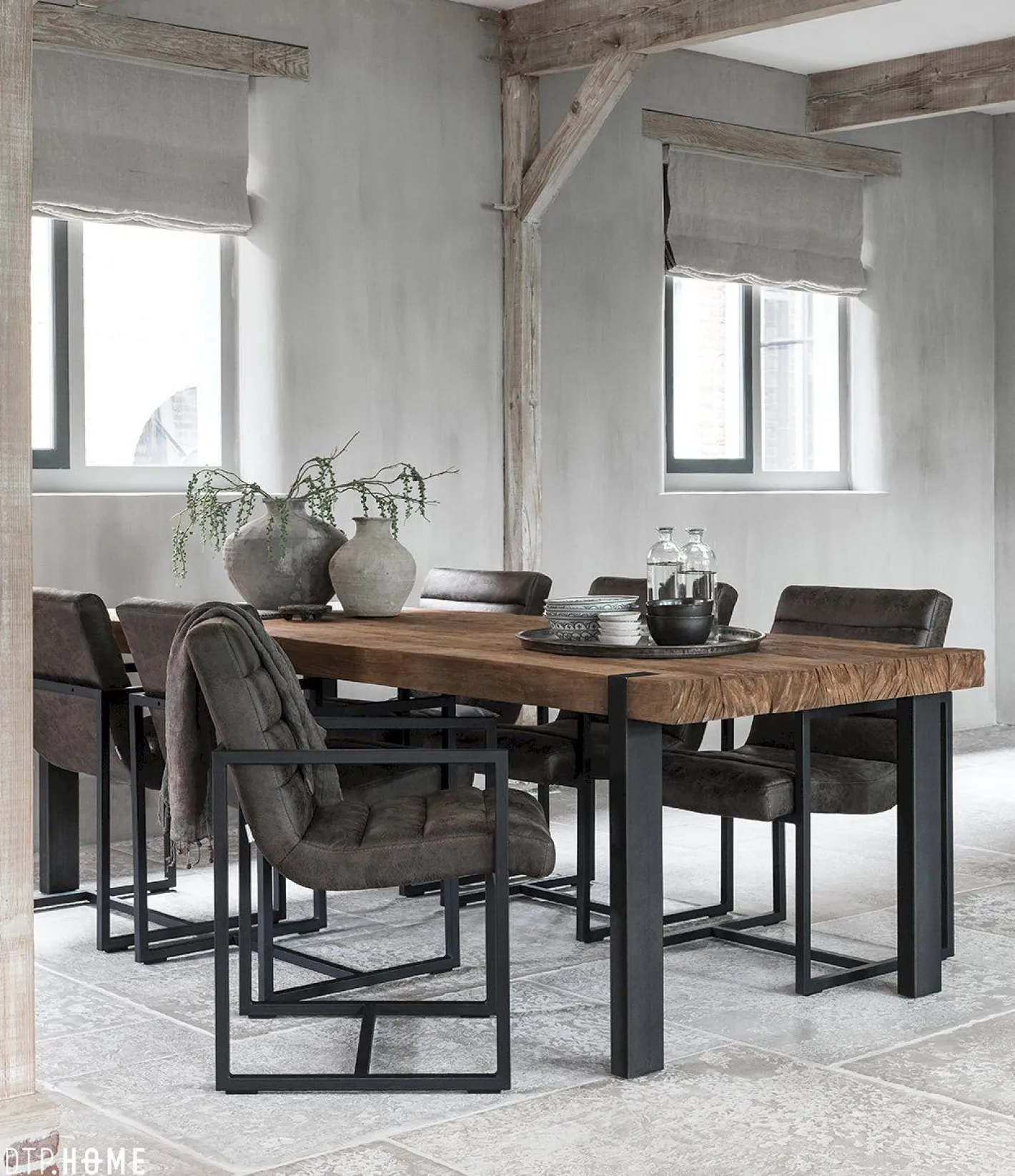 Clearance DTP Home Beam Eettafel Bruin