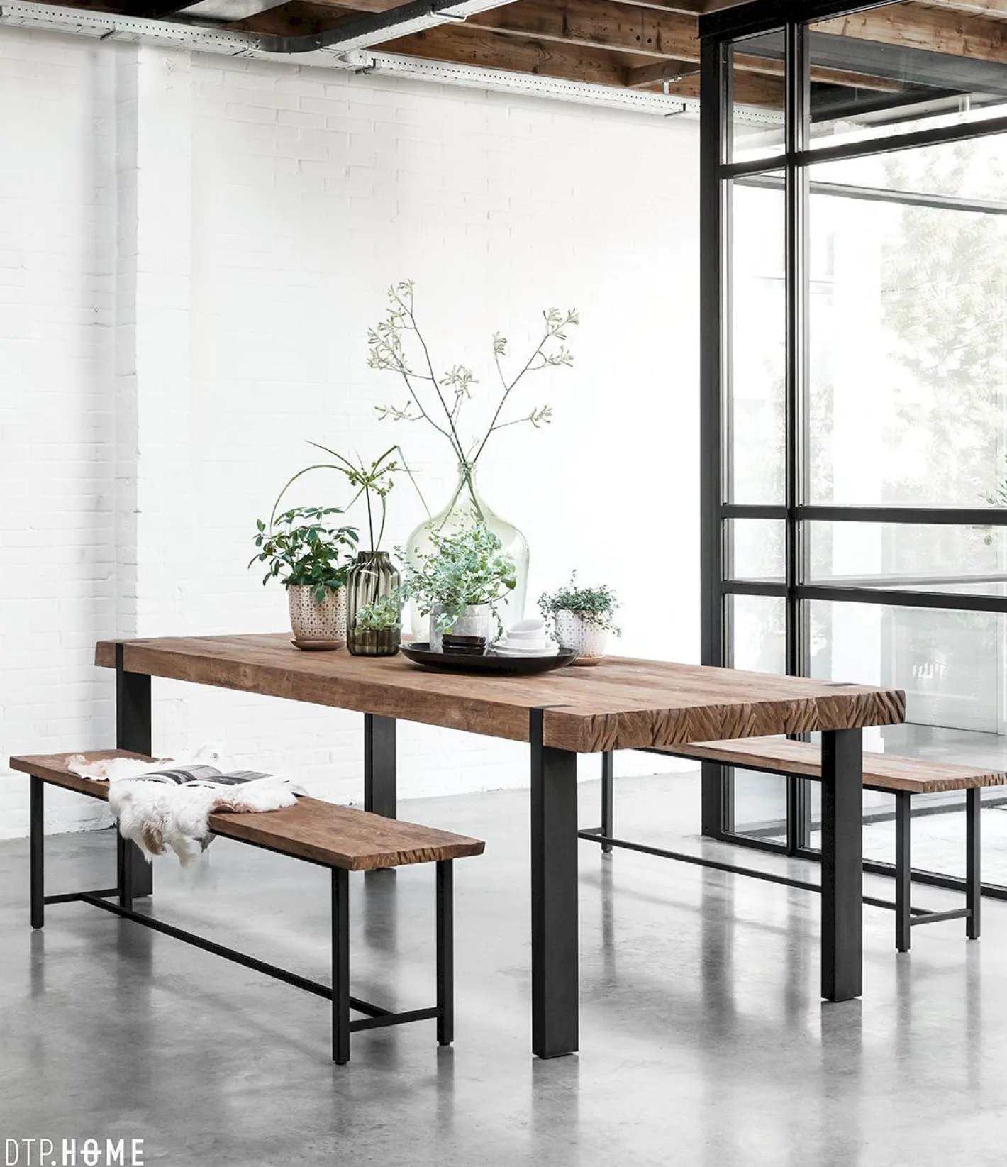 Clearance DTP Home Beam Eettafel Bruin