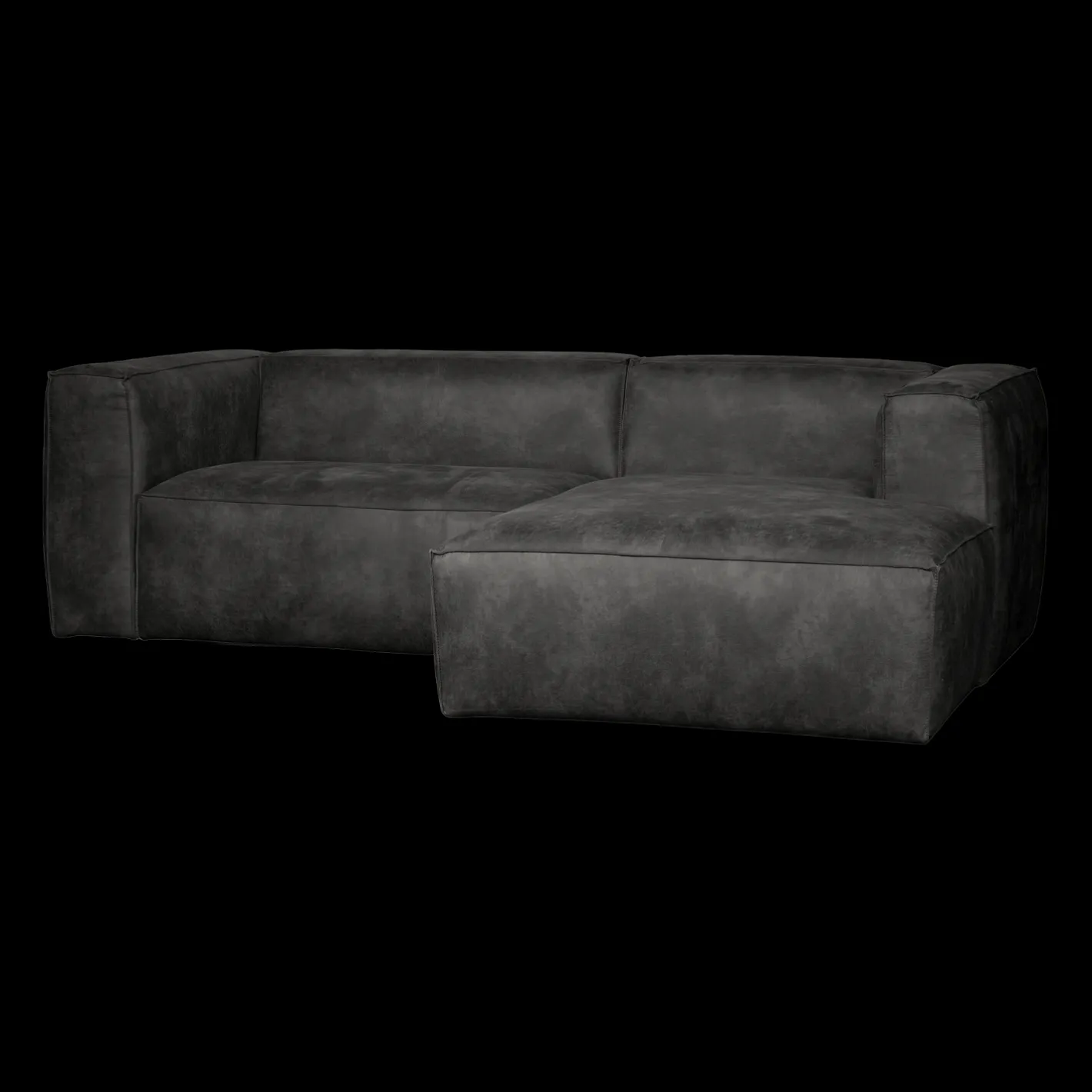 Outlet WOOOD Bean Chaise Longue Hoekbank Zwart