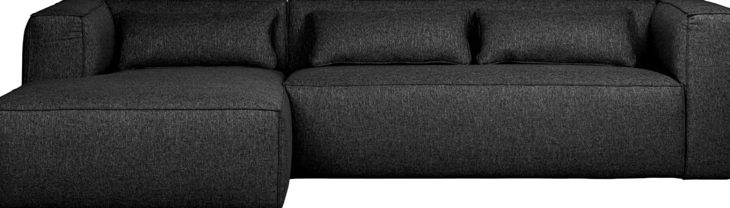 Sale WOOOD Bean Gemeleerd Links Hoekbank Dark Grey