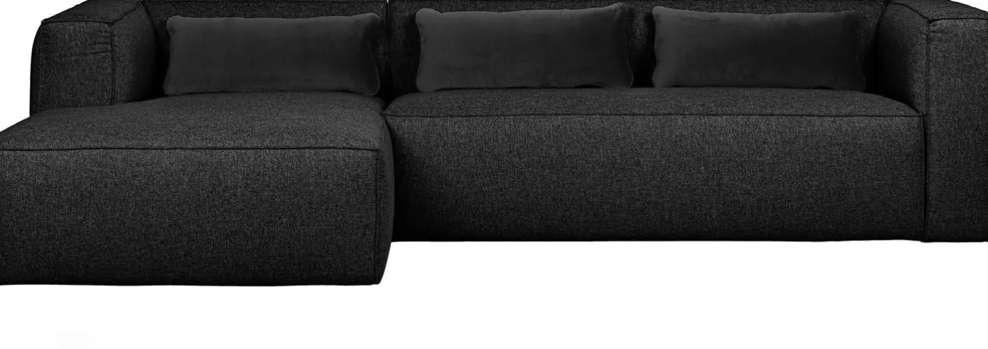 Sale WOOOD Bean Gemeleerd Links Hoekbank Dark Grey