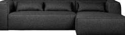 Sale WOOOD Bean Gemeleerd Rechts Hoekbank Dark Grey
