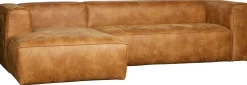 Clearance WOOOD Bean Links Hoekbank Cognac