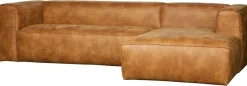 Outlet WOOOD Bean Rechts Hoekbank Cognac