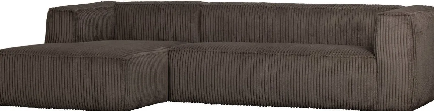 Online WOOOD Bean Rib Links Hoekbank Mud