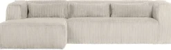Outlet WOOOD Bean Rib Links Hoekbank Naturel