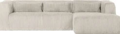 Sale WOOOD Bean Rib Rechts Hoekbank Naturel