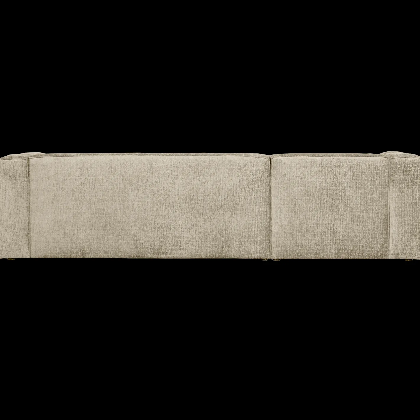 Online WOOOD Bean Velvet Links Hoekbank Buttermilk