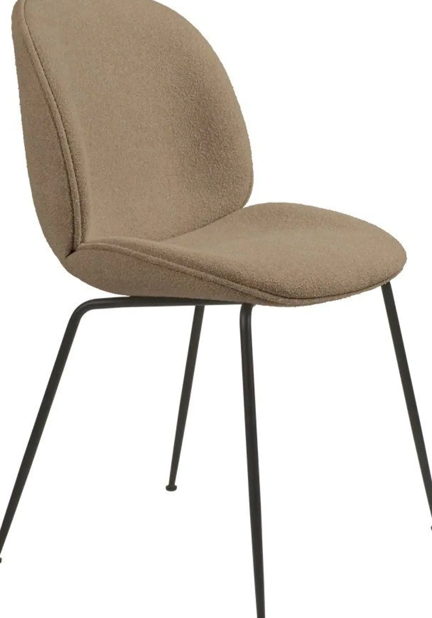 Clearance GUBI Beetle Eetkamerstoel Light Bouclé