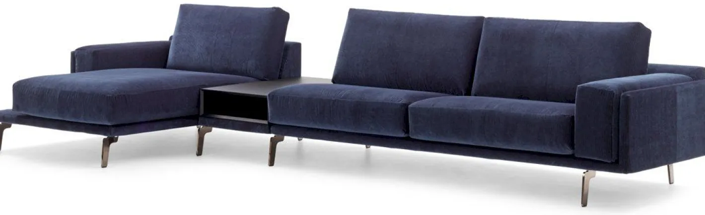 Online Leolux Bellice Hoekbank Blauw
